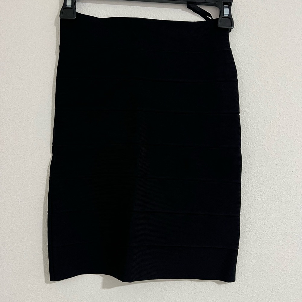 Black Bandage Mini Skirt
